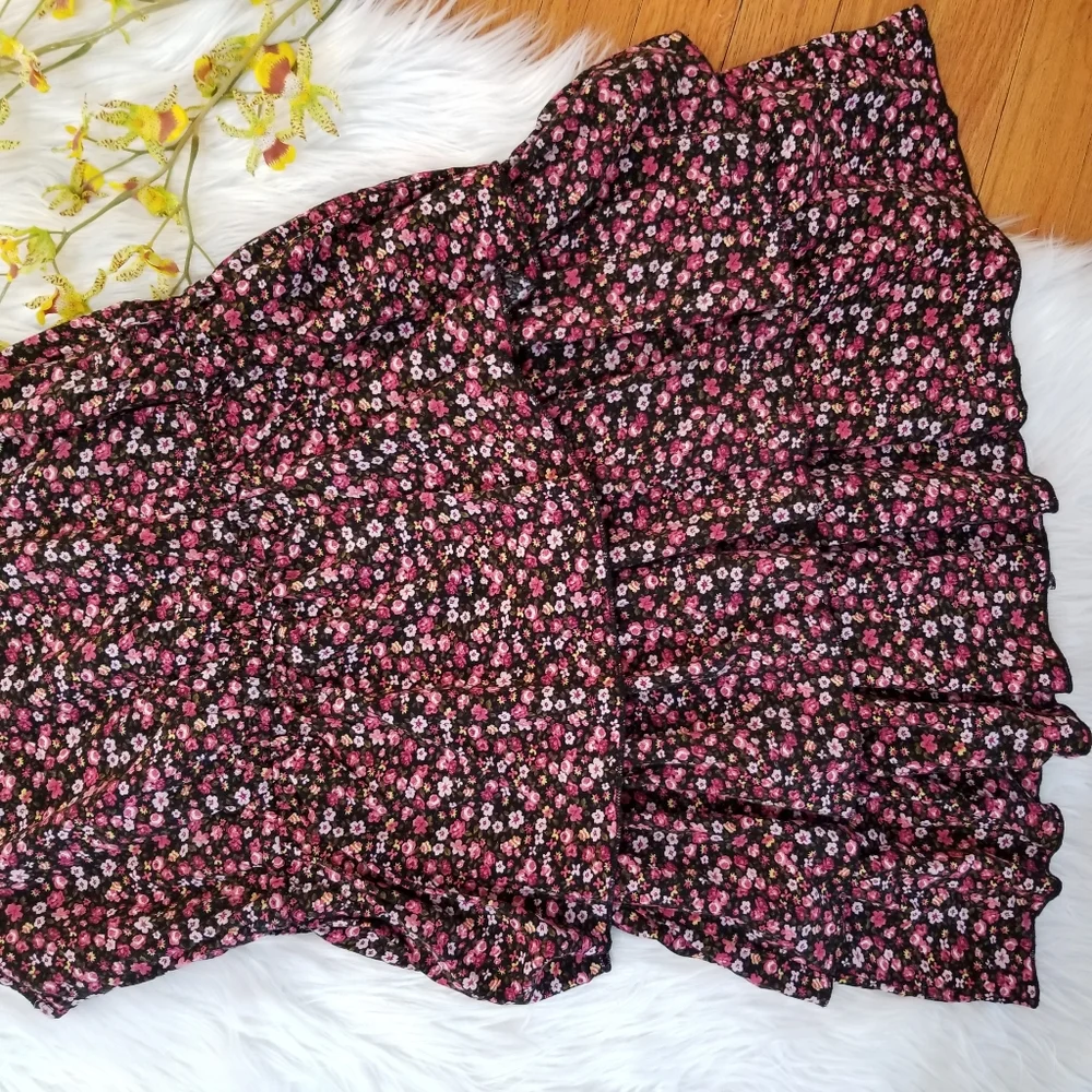 PASSPORT Floral Ruffle Mini Dress SIZE L. - Picture 9 of 16